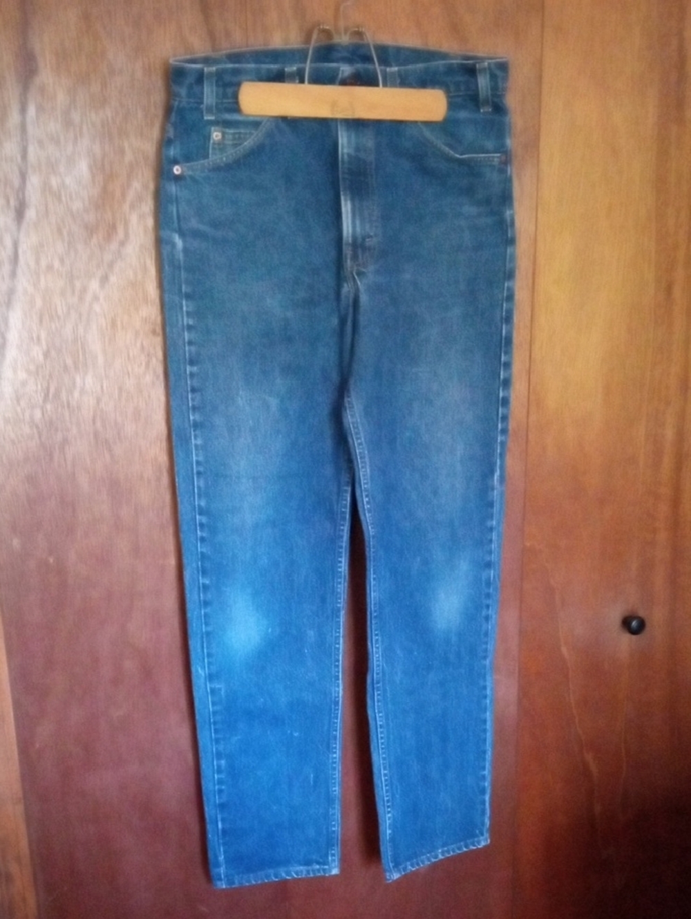 Vintage Levis Orange Tag With Red Care Tag Classic Men's Blue Jeans